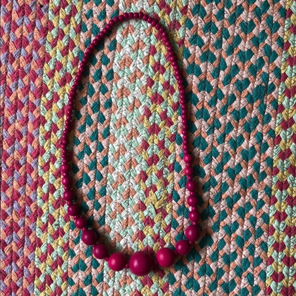 wood bead necklace